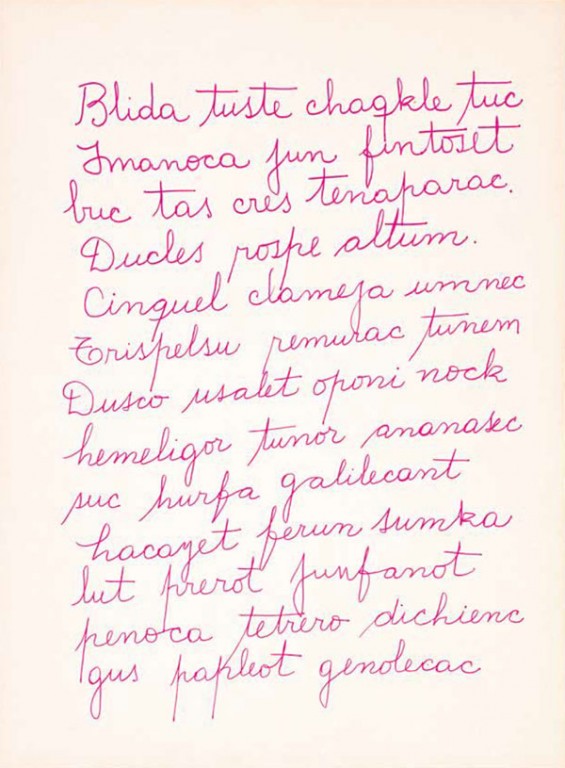Mirtha Dermisache. Sin título (texto), ca. 1970-1971.